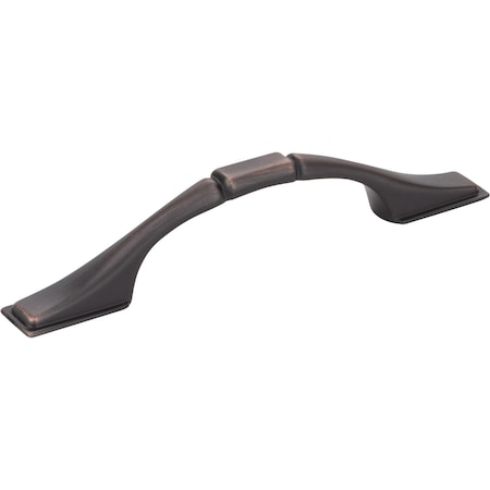Elements 3" Center-to-Center Brushed Oil Rubbed Bronze Square Hammond Cabinet Pull 937-3DBAC